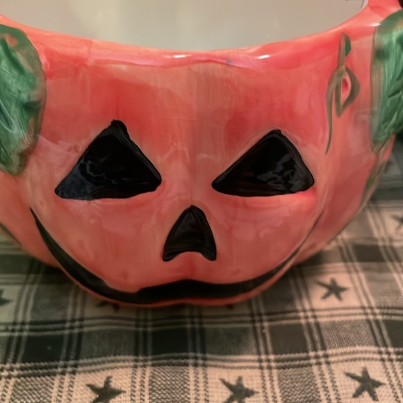 Vintage K's Collection Ceramic Jack O Lantern Pumpkin Halloween/Fall Decor - Picture 6 of 8